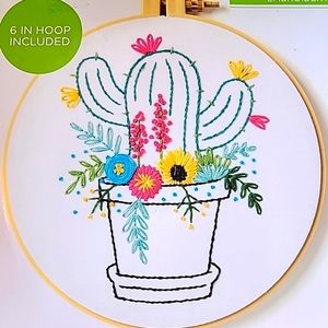 Bucilla Cactus embroidery kit
